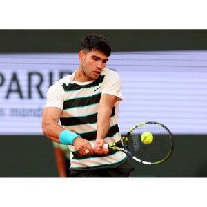 Nike Court Slam Carlos Alcaraz 2025 French Open Roland Garros Tennis Shirt Large